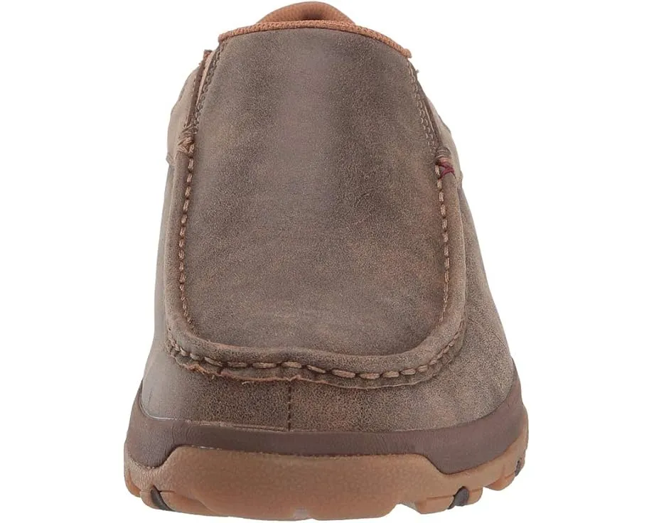 Мокасины Twisted X MXC0003 из состаренной кожи с круглым мокасиновым мыском