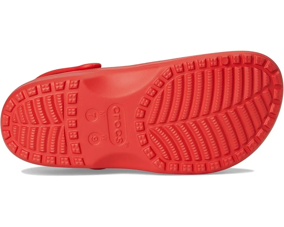 Классические сабо Crocs с ажурным цветочным дизайном и вентиляционными отверстиями