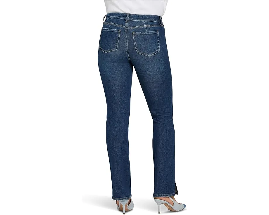 Джинсы скинни Marilyn Straight Side Slit Petite от NYDJ с разрезом