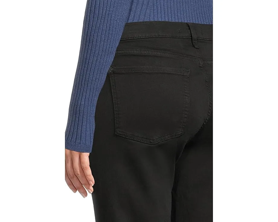 Черные джинсы 7 For All Mankind Dojo Tailorless с расклешенным низом