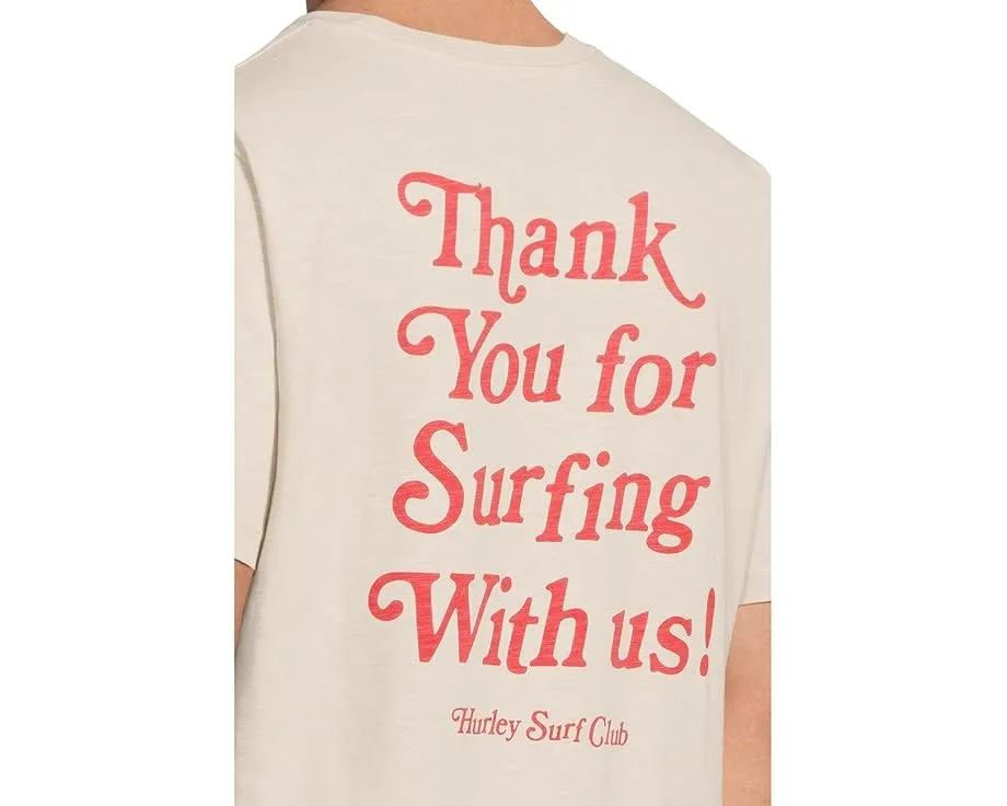 Футболка Hurley Thank You Slub с коротким рукавом и игривым принтом