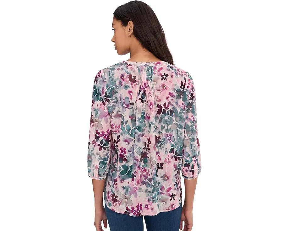 Блузка NYDJ Pintuck с защипами и скрытой застежкой