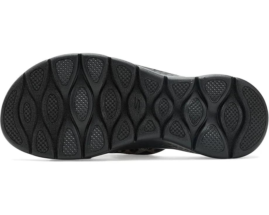 Вegan сандалии SKECHERS GO Walk Flex с леопардовым принтом и памятью формы