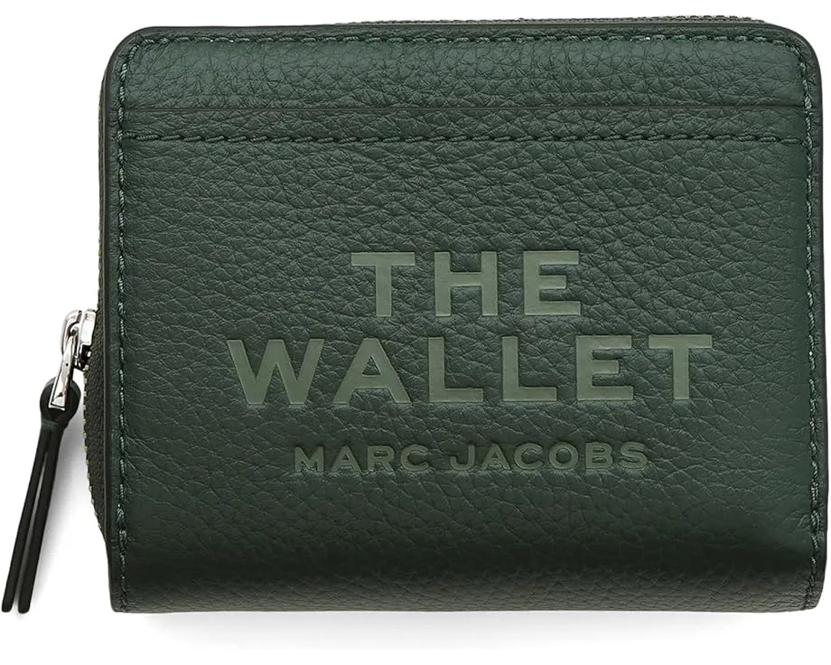 Мини-кошелек The Leather Mini Compact из кожи с магнитной застежкой и девятью карманами Marc Jacobs