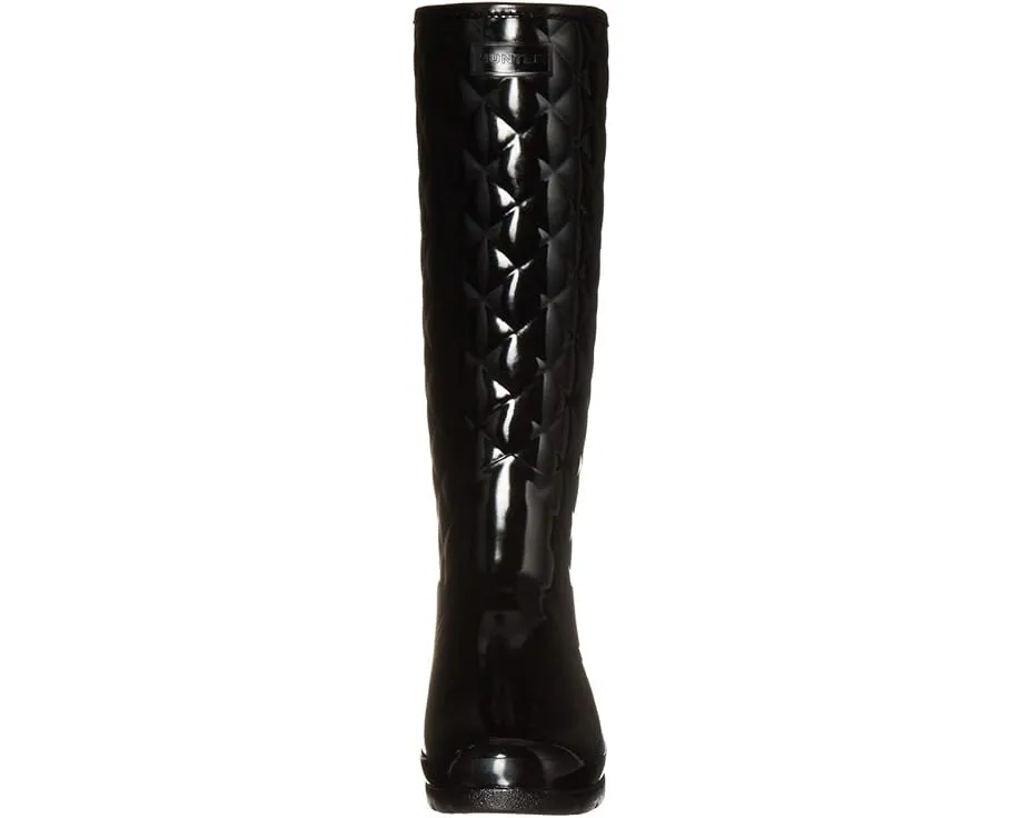 Высокие резиновые сапоги Hunter Refined Gloss Quilt Tall с глянцевым покрытием