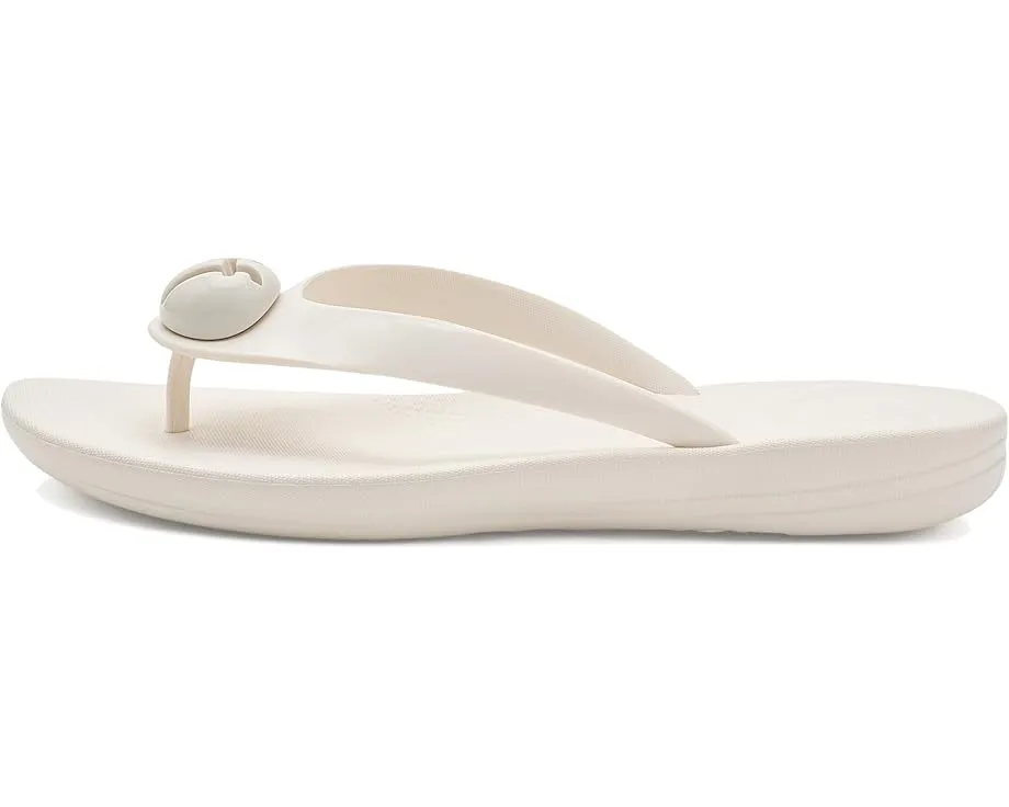 Шлепанцы iQushion Glossy Button FitFlop с резиновым верхом