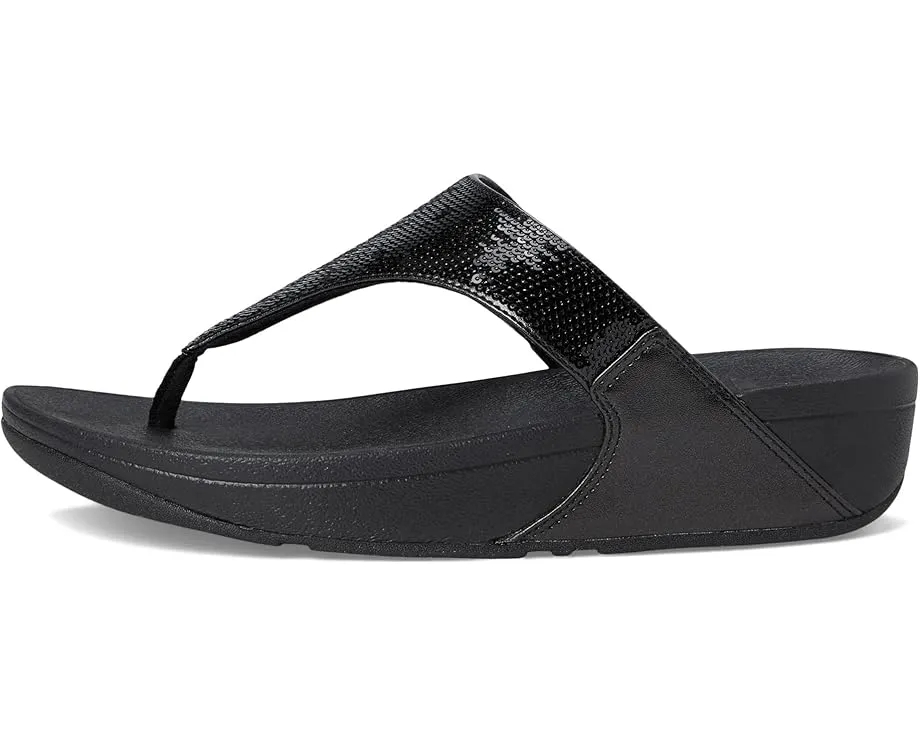 Блестящие сандалии FitFlop Lulu с микровобблбордом и стразами