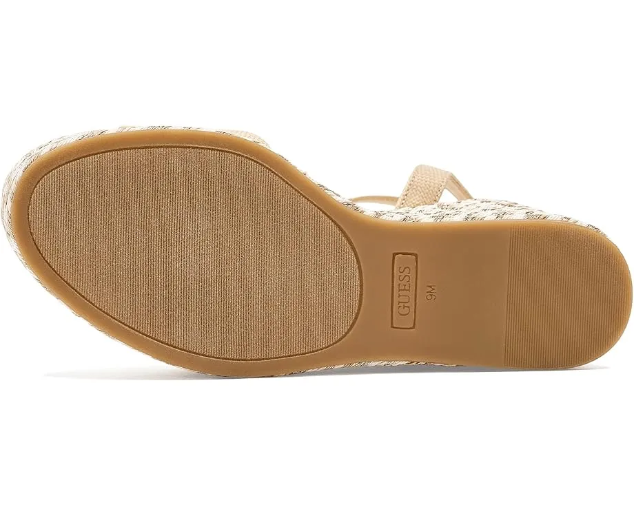 Босоножки GUESS Everly на платформе и клиновом каблуке
