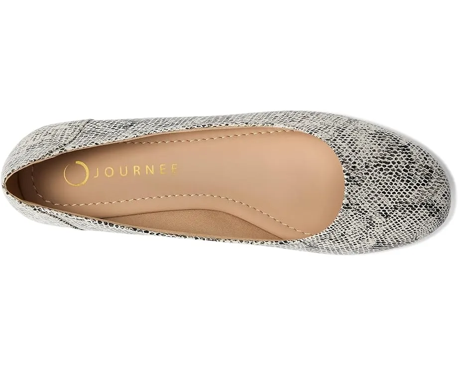 Туфли Journee Collection Kavn на плоской подошве с круглым носком из полиуретана