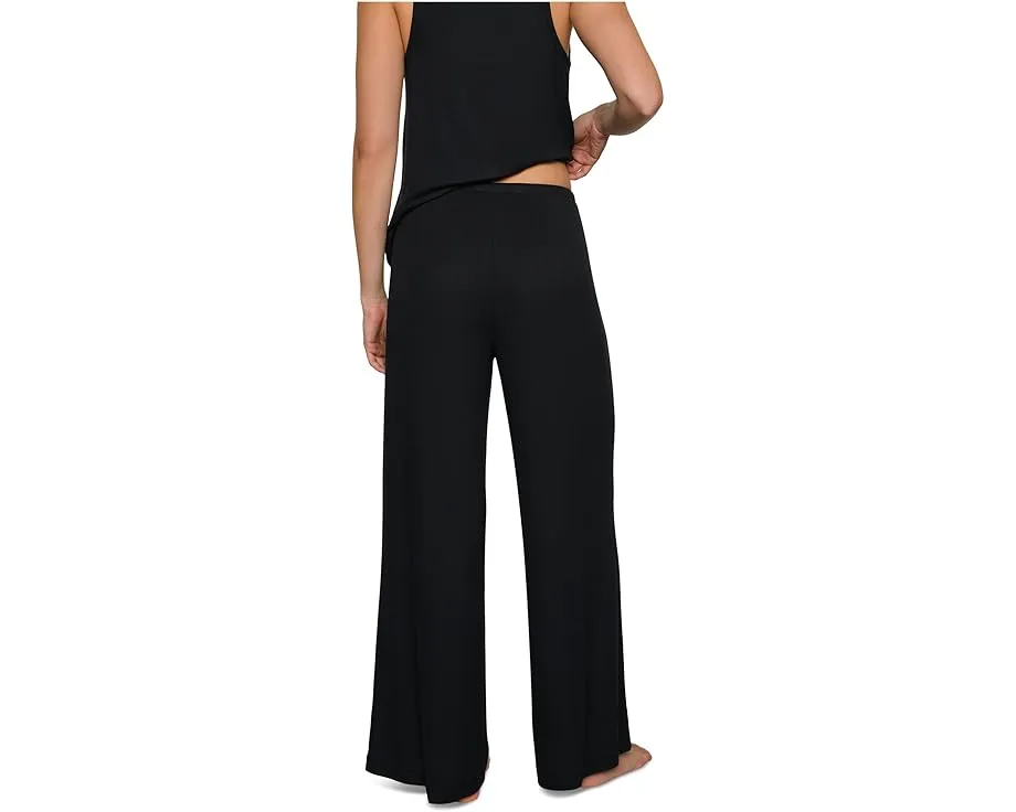 Широкие брюки Eberjey Dream Rib из мягкого модала со шнурком