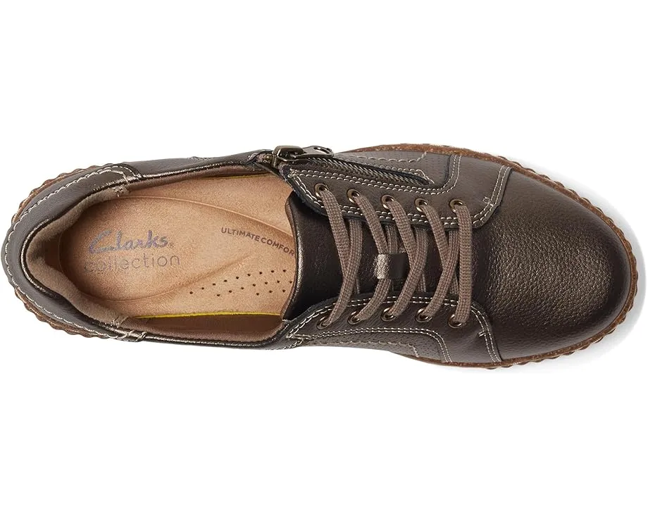 Кроссовки Clarks Caroline Janna из кожи с пеной Ultimate Comfort