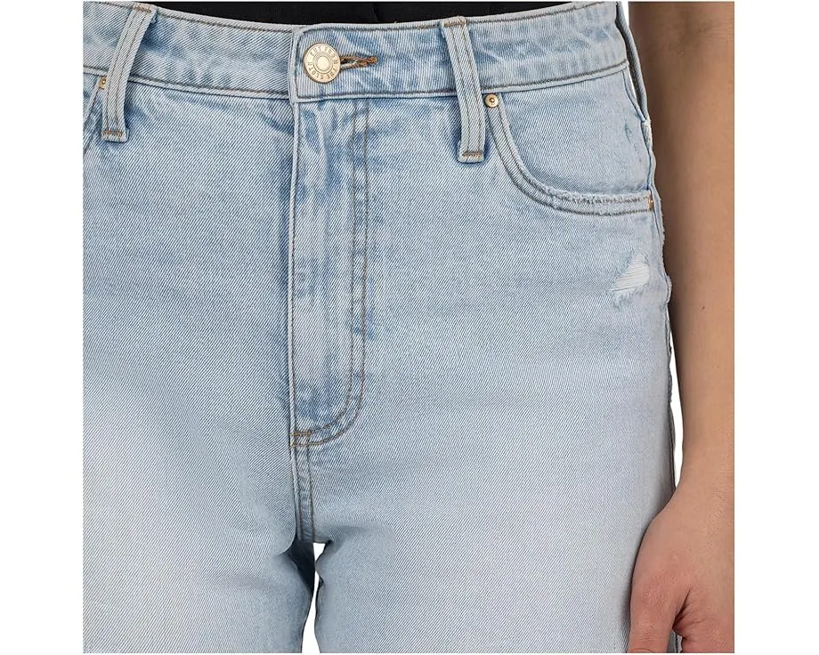 Шорты KUT from the Kloth Taylor с высокой посадкой и рваным краем