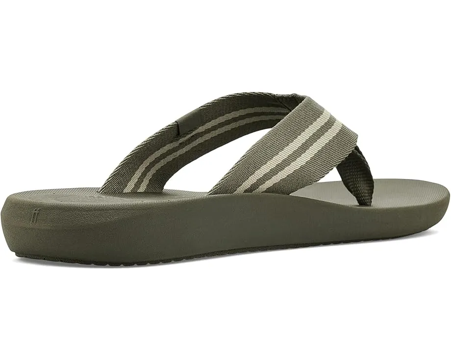 Шлепанцы FitFlop Iqushion с двумя полосками и перепонками