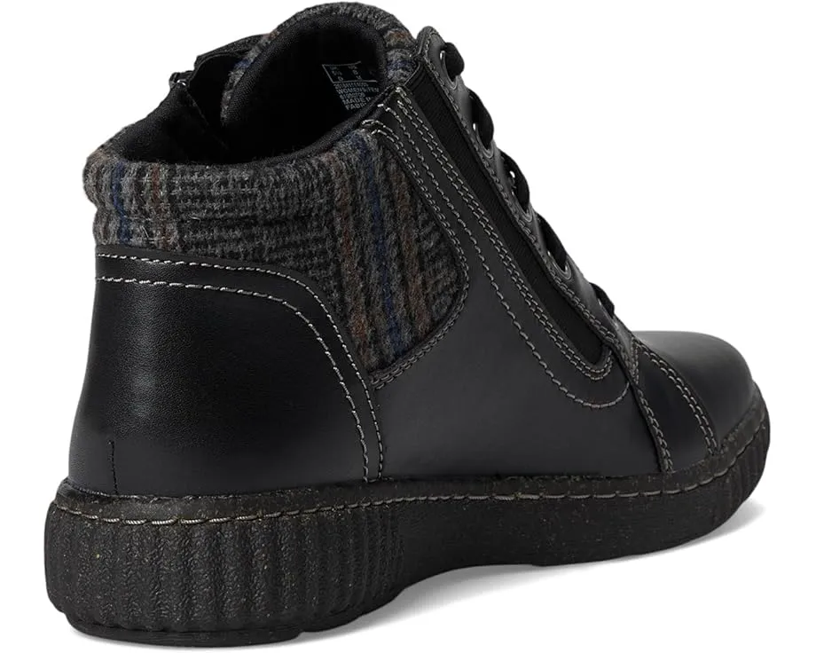 Ботинки Caroline Spice из кожи и текстиля на шнуровке и молнии