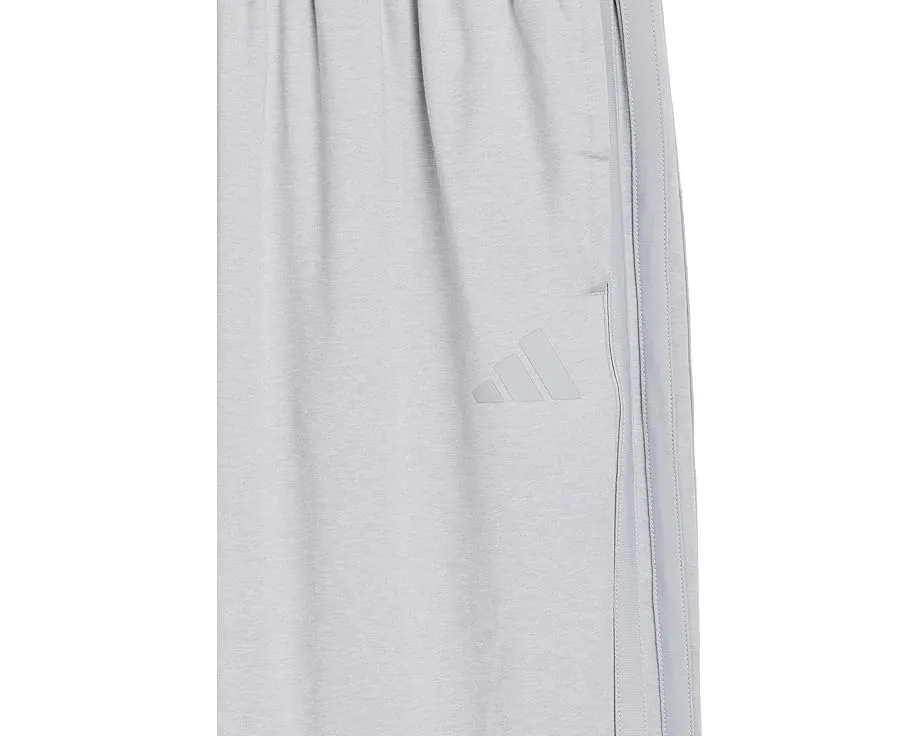 Adidas детские штаны 3-Stripe Melange для больших детей в серую меланжевую крошку