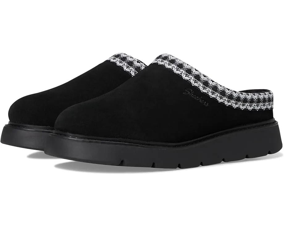 SKECHERS Cozy Up тапочки-клоги с шерстяной подкладкой и стелькой Memory Foam