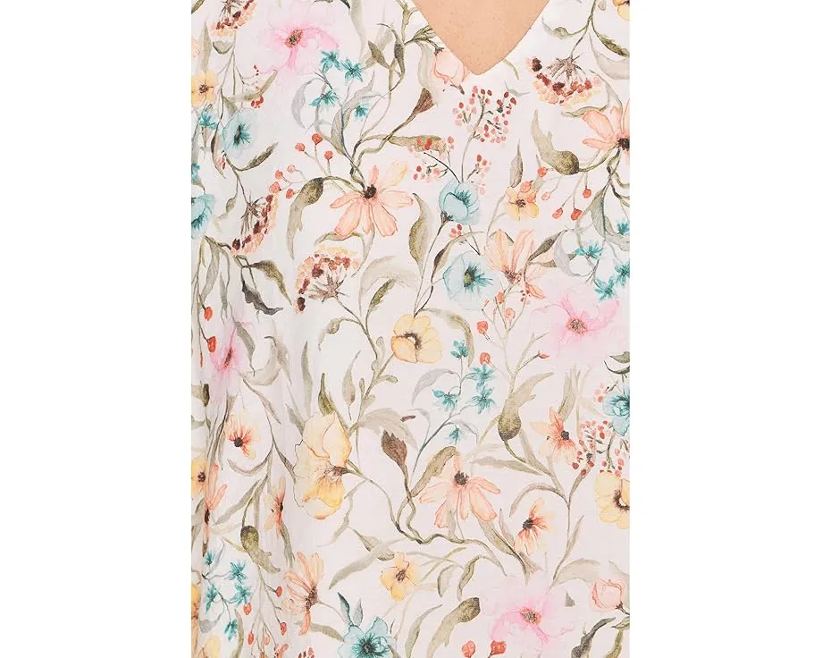 Блуза Vince Camuto с V-образным вырезом и рукавом тюльпан