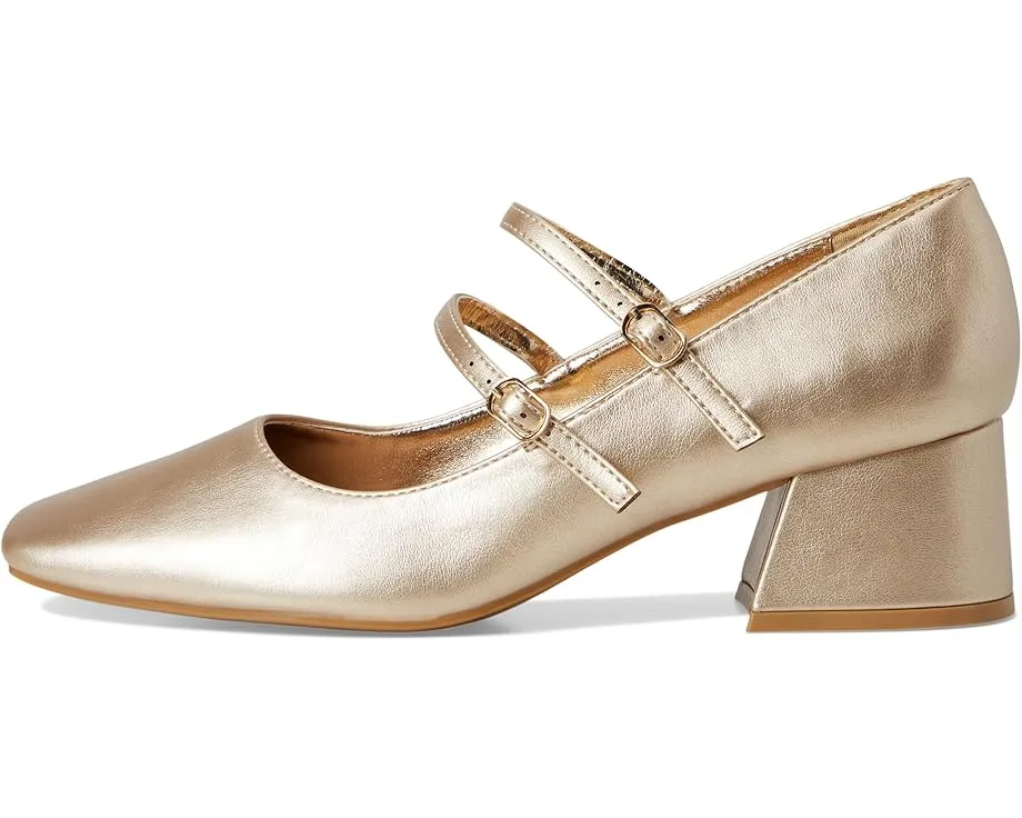 Туфли Nally на устойчивом каблуке с квадратным носком и регулируемой лямкой