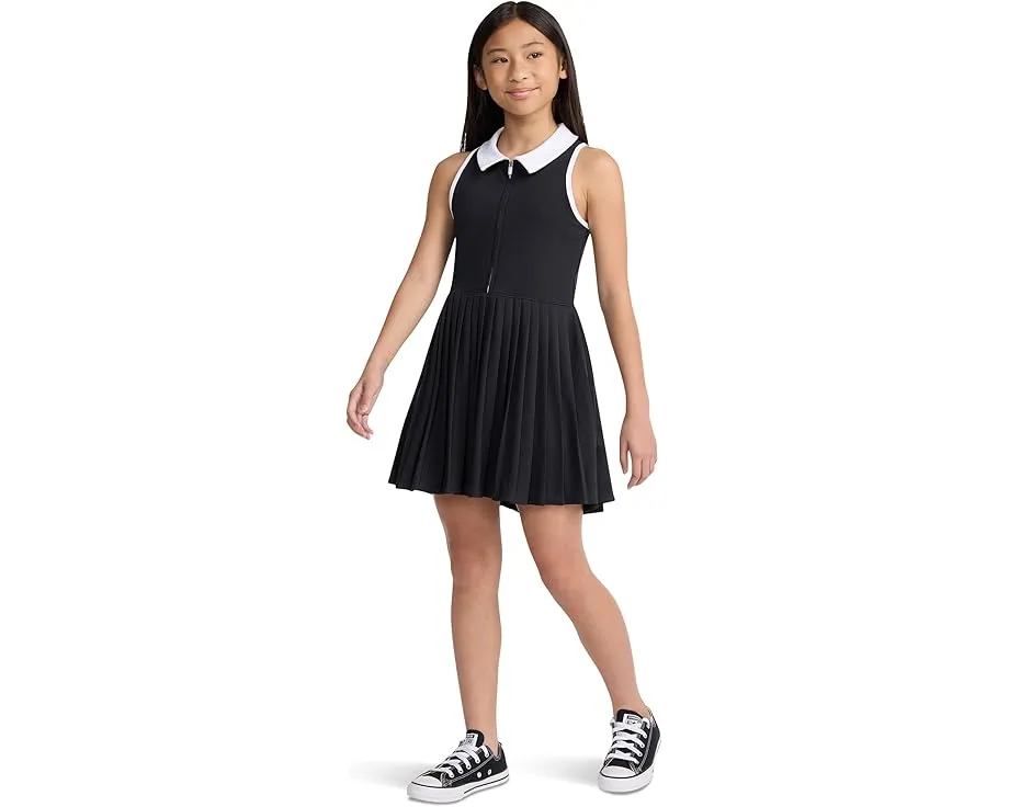 Мини-платье YPB Half Zip Pleated с плиссированной юбкой от abercrombie kids