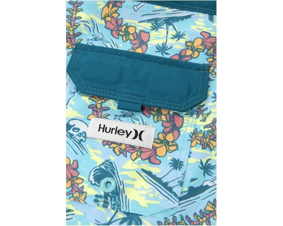 Шорты Hurley Kids Doodle Lei Boardshorts с ярким принтом