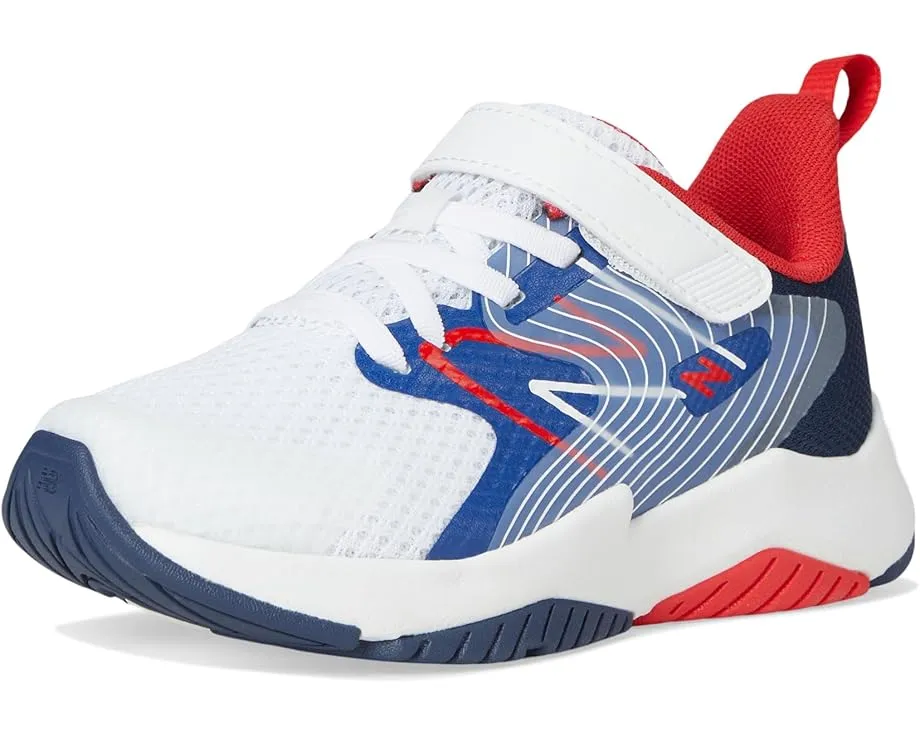 Детские кроссовки New Balance Kids Rave Run v2 с эластичными шнурками и верхней липучкой