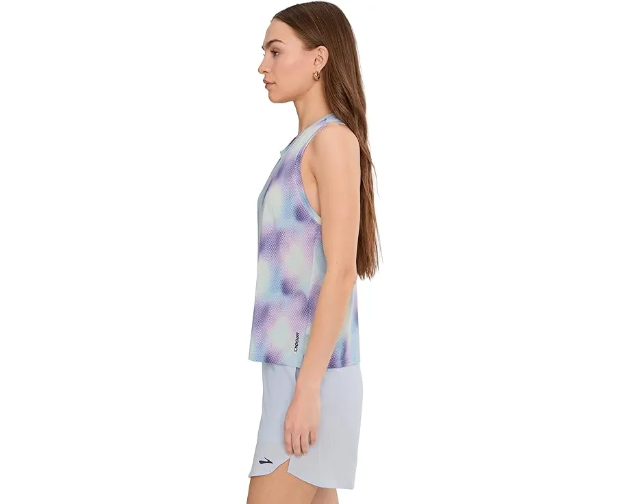 Майка для бега Brooks Dash Tank с принтом и влагоотведением