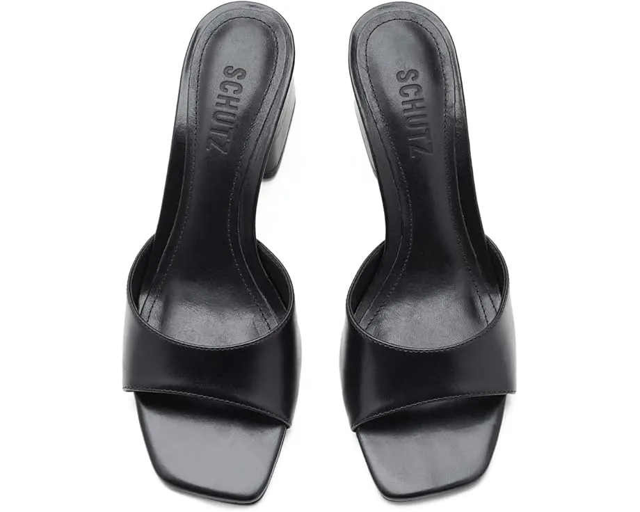 Босоножки Leena Schutz на массивном каблуке с открытым носком