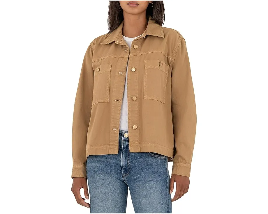 Жакет KUT from the Kloth Barb с воротником-стойкой и накладными карманами