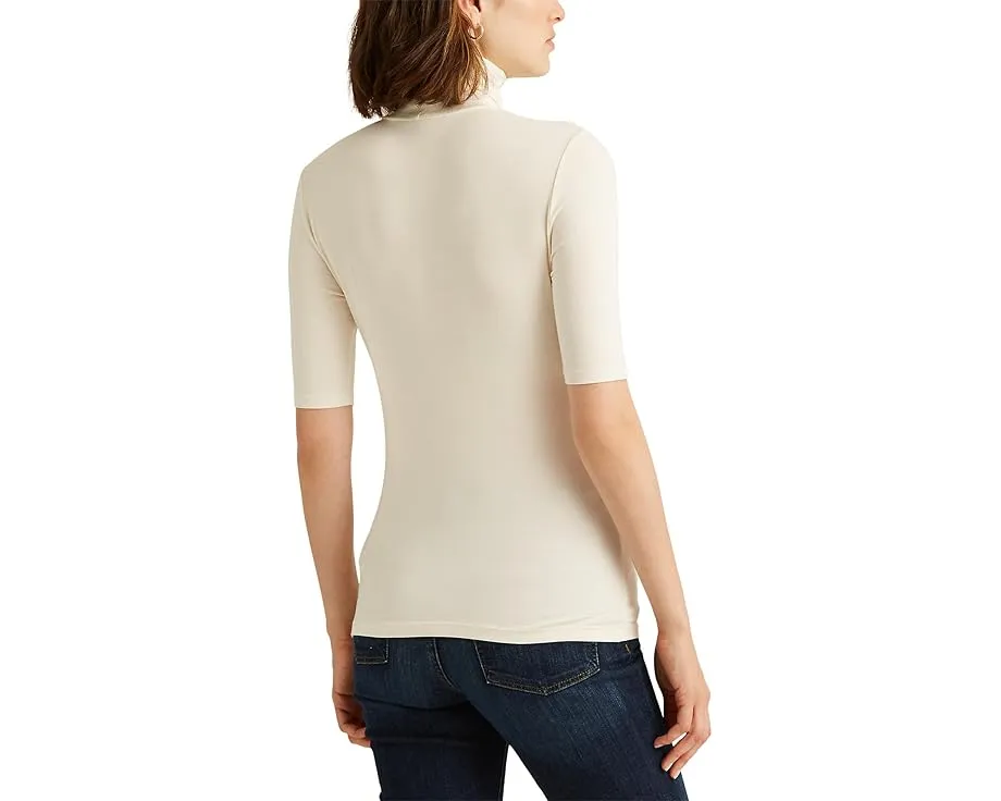 Топ Lauren Ralph Lauren с водолазкой и рукавом три четверти