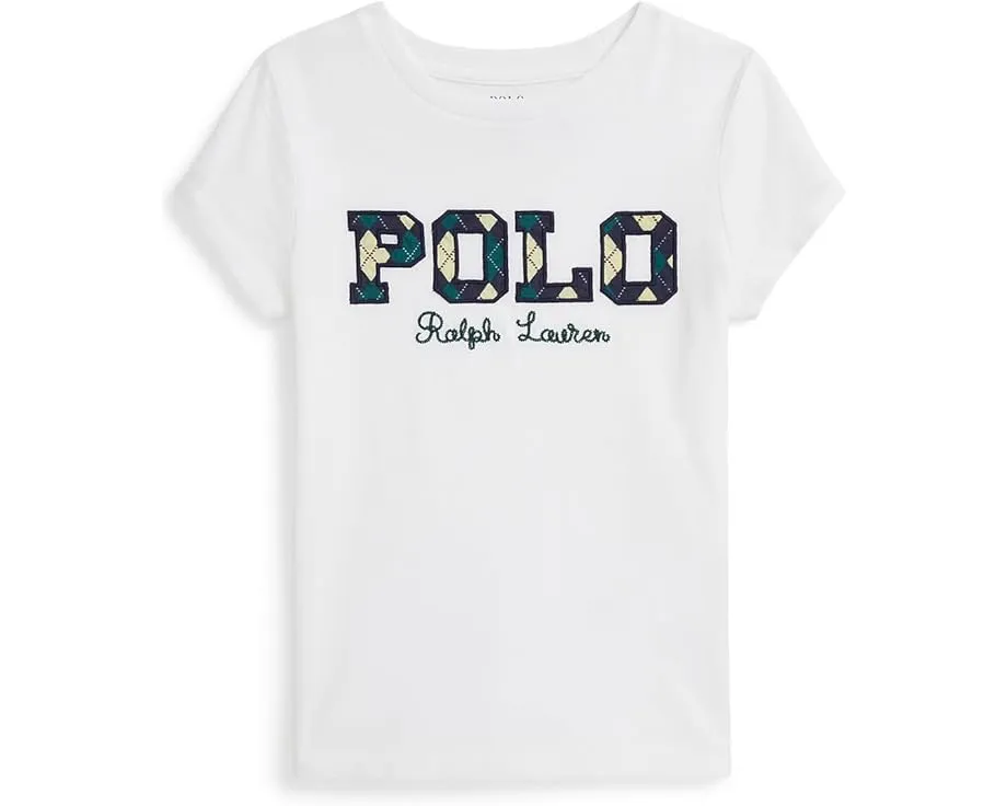 Футболка из хлопкового джерси с логотипом Polo Ralph Lauren Kids для малышей
