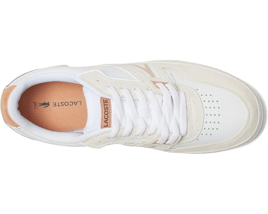 Кроссовки Lacoste L001 из кожи с замшевым мыском и спортивной эстетикой