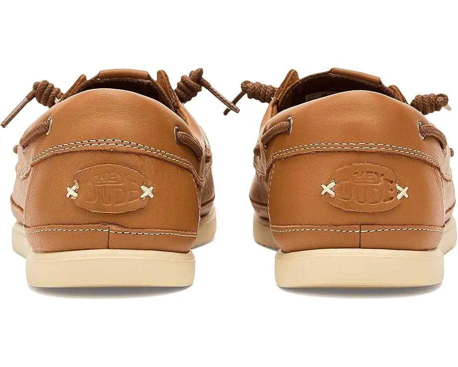 Обувь Hey Dude Harbor Lo Craft Leather на эластичных шнурках