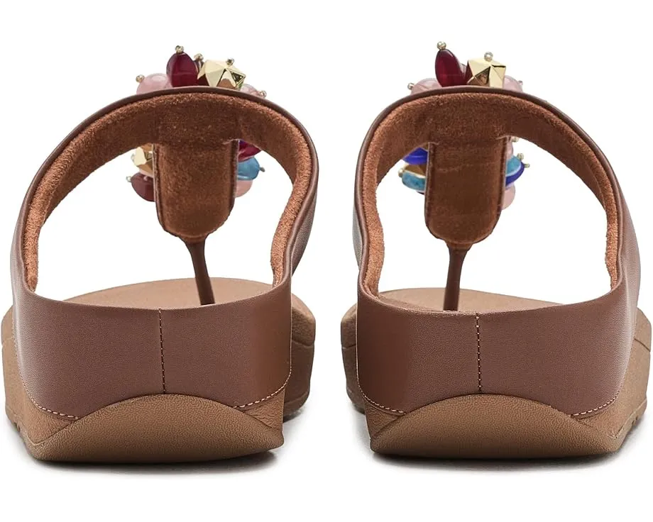 FitFlop сандалии Fino с бусинами на перемычке