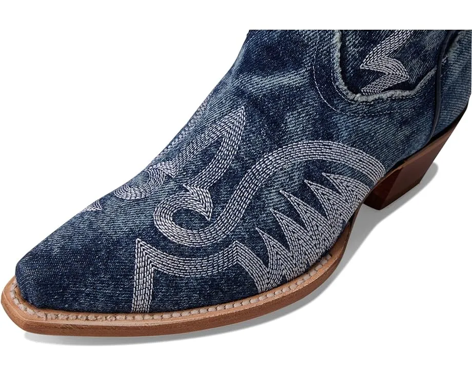 Ковбойские сапоги Dan Post Denim Darlin' с контрастной строчкой и стелькой Ultimate Flex