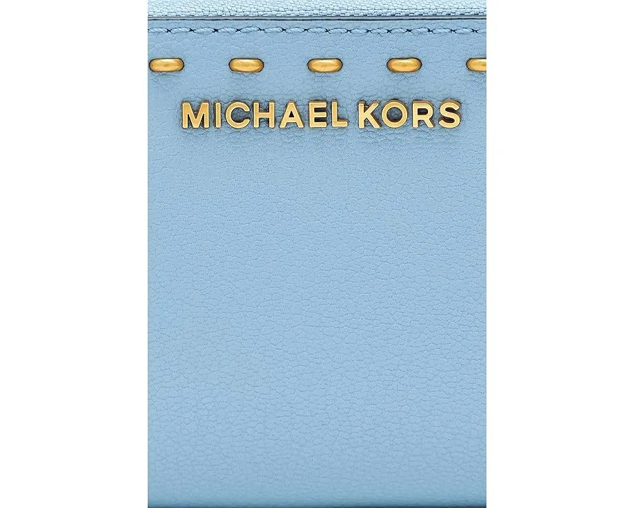 Картхолдер MICHAEL Michael Kors Jet Set Small Zip Around с тиснением