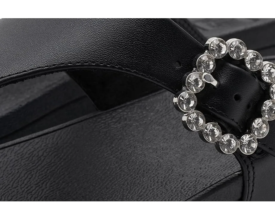 Сандалии FitFlop Lulu с кристальной пряжкой и анатомической стелькой