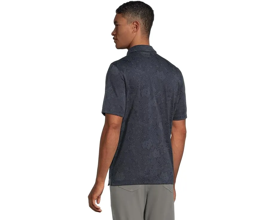 Поло Johnston & Murphy с узором пейсли и жаккардом из хлопка и полиэстера