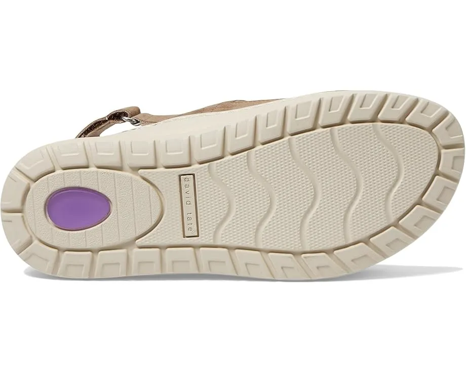 Сандалии Key с тремя липучками и стелькой из замши David Tate