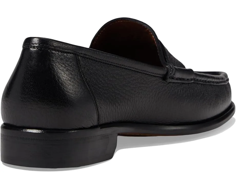 Бруно Мальи Tonio мокасины из кожи с миндалевидным носком и наборным каблуком