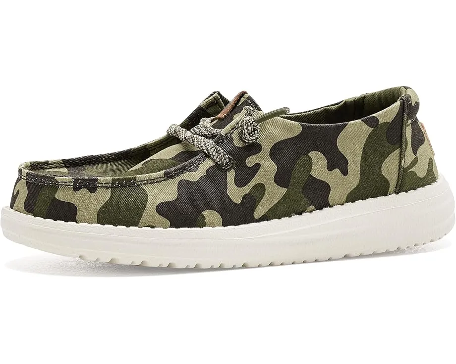Hey Dude Кроссовки Wendy Essential Camo для детей с камуфляжным принтом