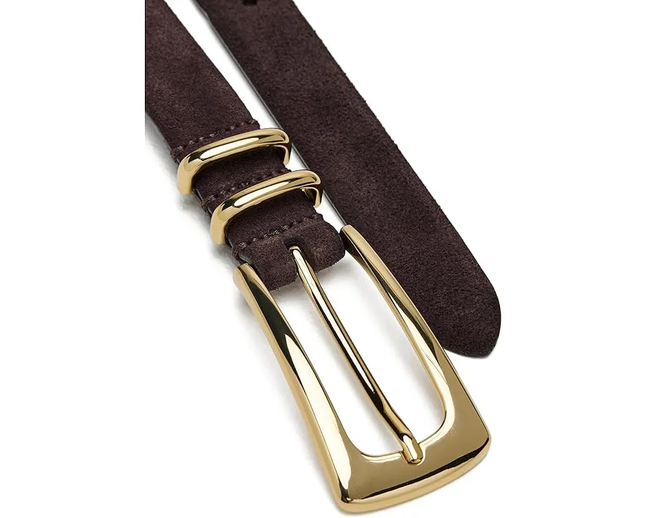 Ремень Madewell из мягкой замши с удлиненной пряжкой