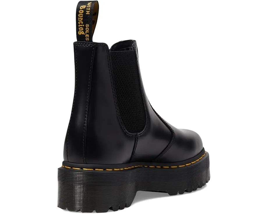 Челси-ботфорты Dr. Martens 2976 Quad Smooth Leather Platform на высокой подошве