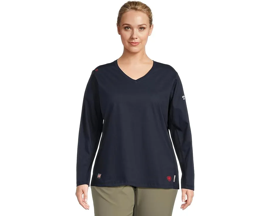 Футболка Ariat Plus Size FR AC Crew с V-образным вырезом и резинкой