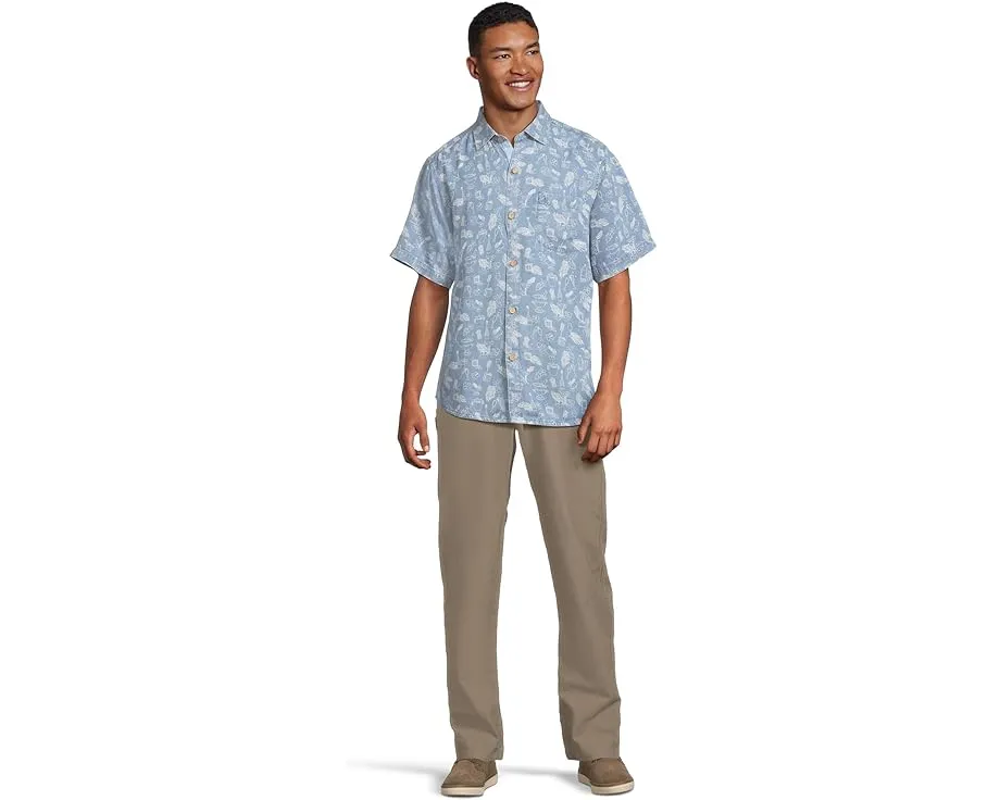 Рубашка Tommy Bahama Cheers & Chillers с короткими рукавами из шамбри