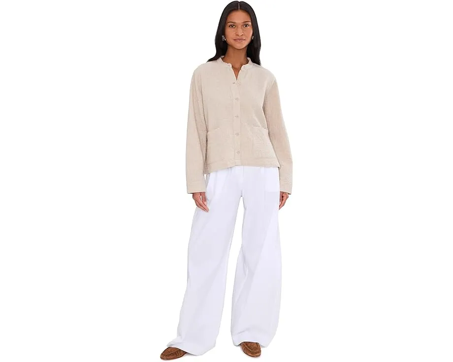 Куртка Eileen Fisher с воротником стойкой из двойного органического хлопка