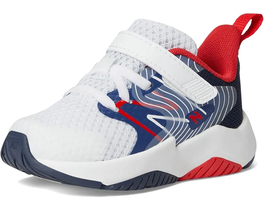 Детские кроссовки New Balance Rave Run v2 с эластичными шнурками и верхней липучкой для малышей