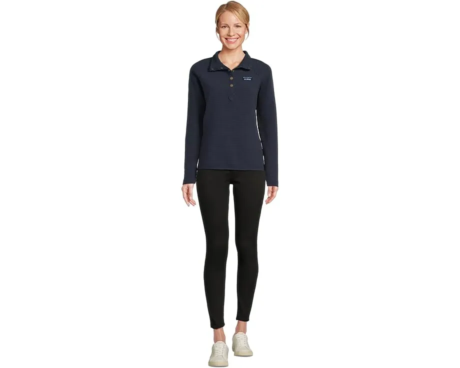 L.L.Bean Свитер Lakewashed Ottoman Knit с кнопками на воротнике