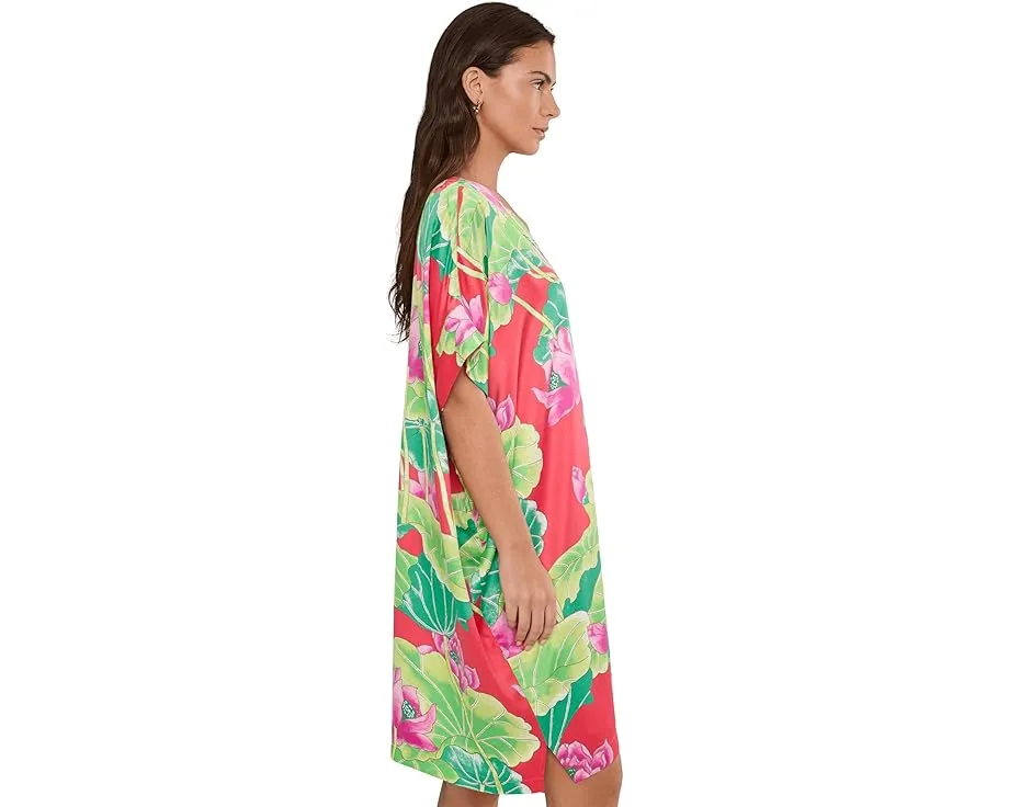 Ночная сорочка N by Natori из сатина с принтом Ascendant Lotus