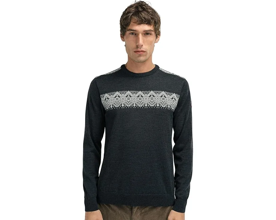 Свитер Dale of Norway Stenberg из мериносовой шерсти с рисунком на груди