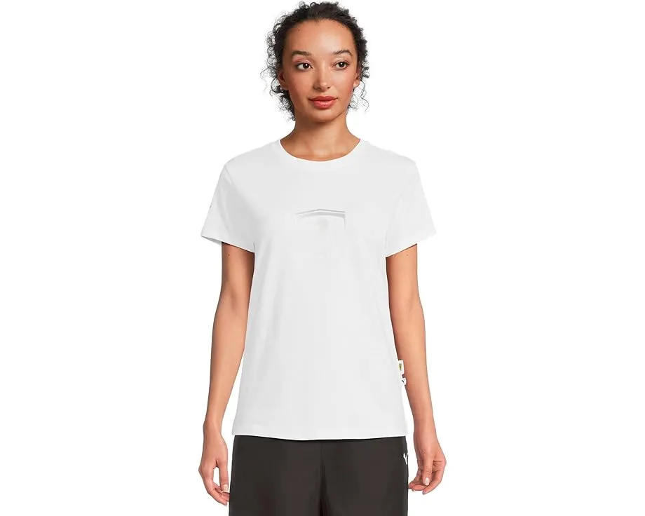 Футболка PUMA Scuderia Ferrari Tonal Shield с круглым вырезом